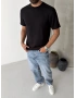 Siyah Modal Regular T-shirt