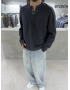 Siyah Ottoman Çıt Çıtlı Sweat