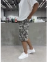 Siyah Premium Kamuflaj Denim Şort