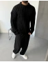 Siyah Premium Nordic Oversize Kazak