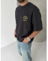 Siyah Respect Oversize Tshirt