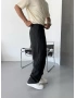 Siyah Tensel Baggy Pantolon