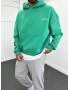 Yeşil 3 iplik Şardonlu Sweatshirt