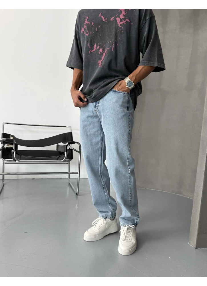 Buz Mavi Regular Baggy Jean