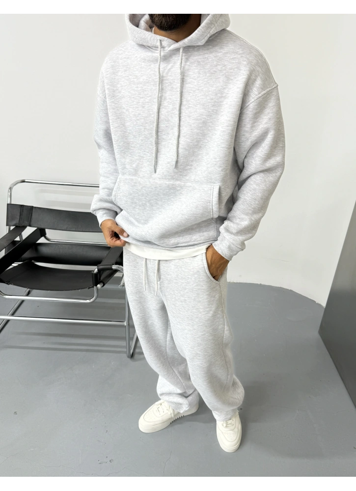 Gri Oversize Baggy Eşofman Takımı