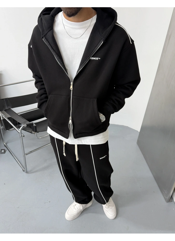 Siyah Premium Oversize Baggy Eşofman Takımı