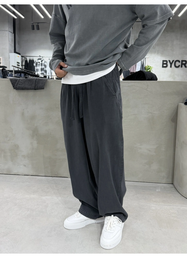 Antrasit Yıkamalı Süper Baggy