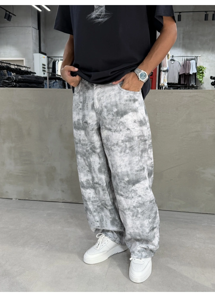 Beyaz Kamuflaj Süper Baggy