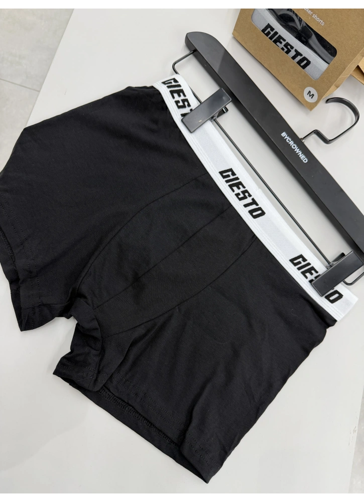 3’Lü Siyah Pamuk Boxer