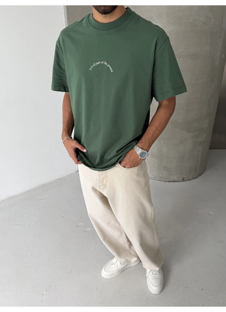 Yeşil Process Oversize Tshirt