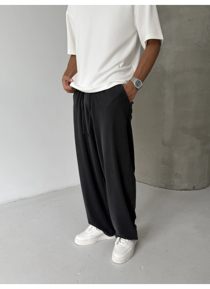 Siyah Premium Modal Kumaş Baggy