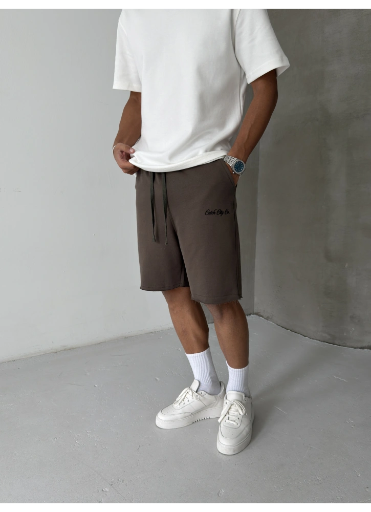 Kahve City Basic Bol Kalıp Şort