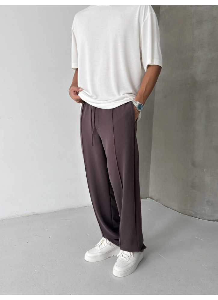 Kahve Modal Kumaş Baggy Eşofman