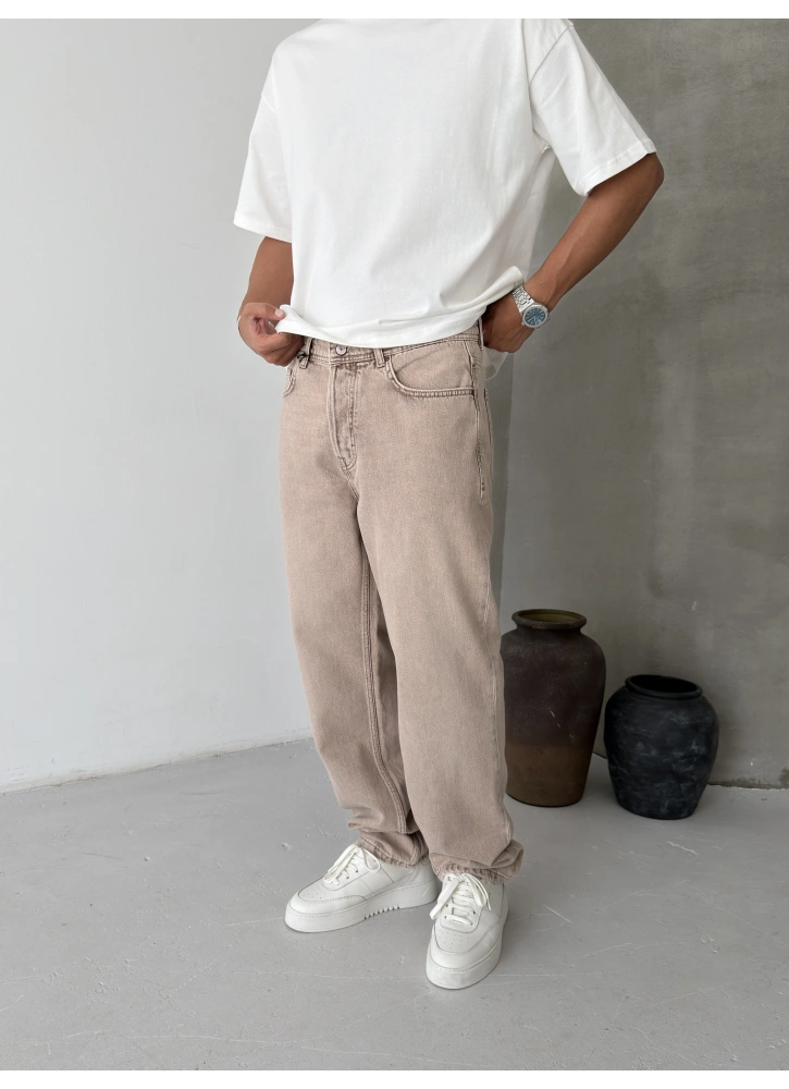 Sütlü Kahve Premium Baggy Jean