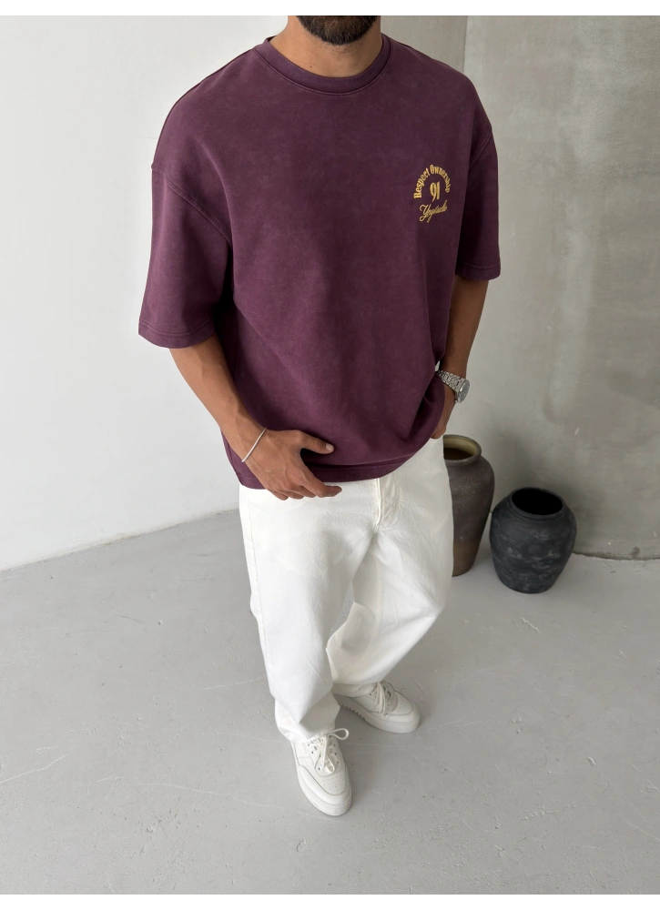 Bordo Respect Oversize T-shirt