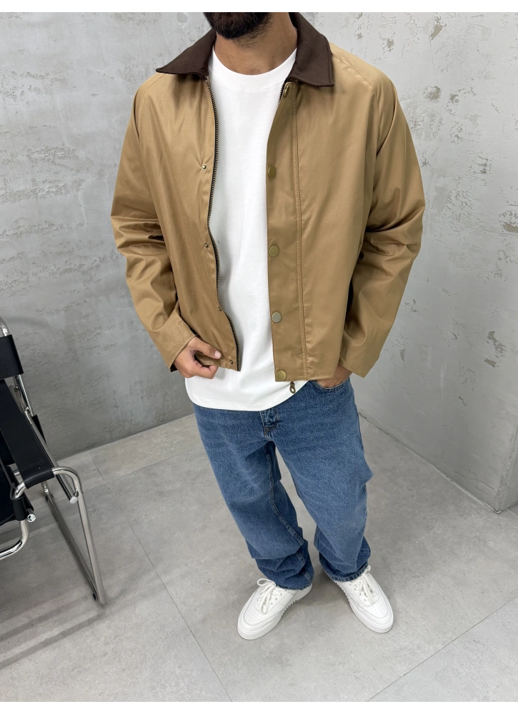 Hardal Oversize Yaka Detay Ceket