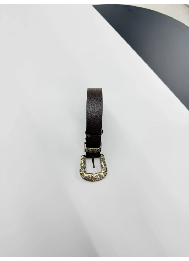 Kahverengi Retro Kemer