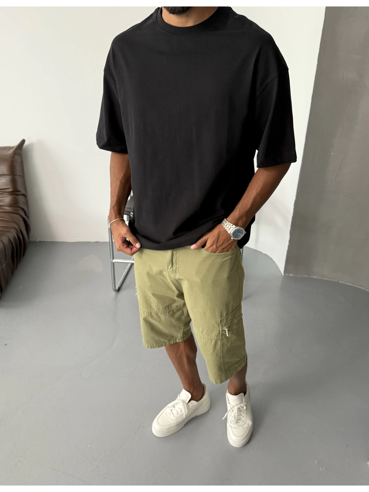 Siyah Basic Oversize T-Shirt