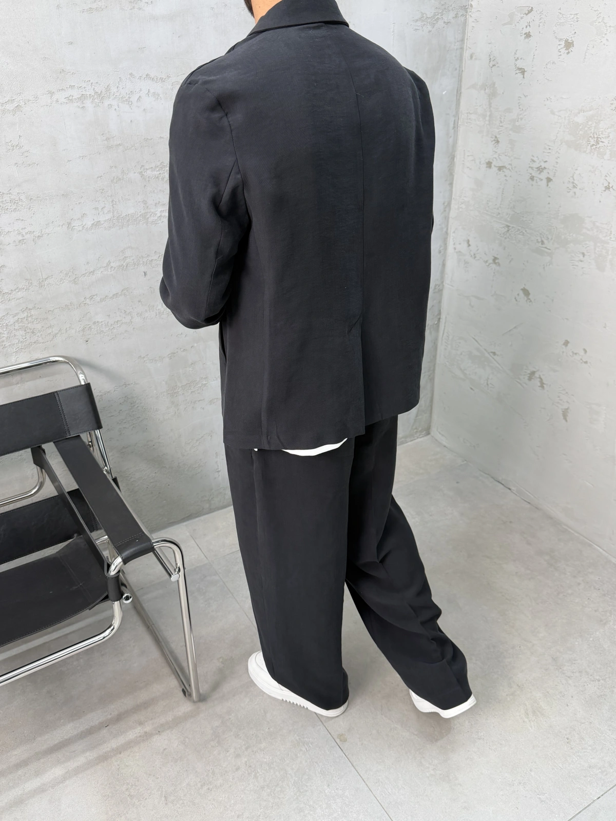 Siyah Premium Danna Tensel Oversize Takım