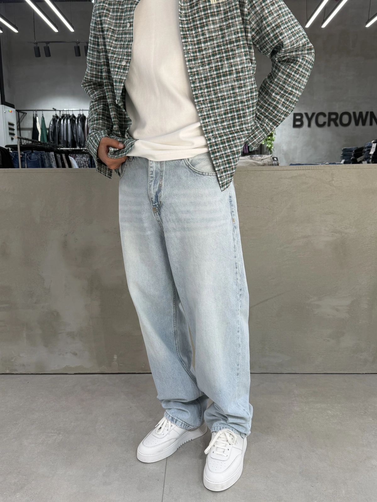 Buz Mavi Street Bol Kalıp Baggy Jean