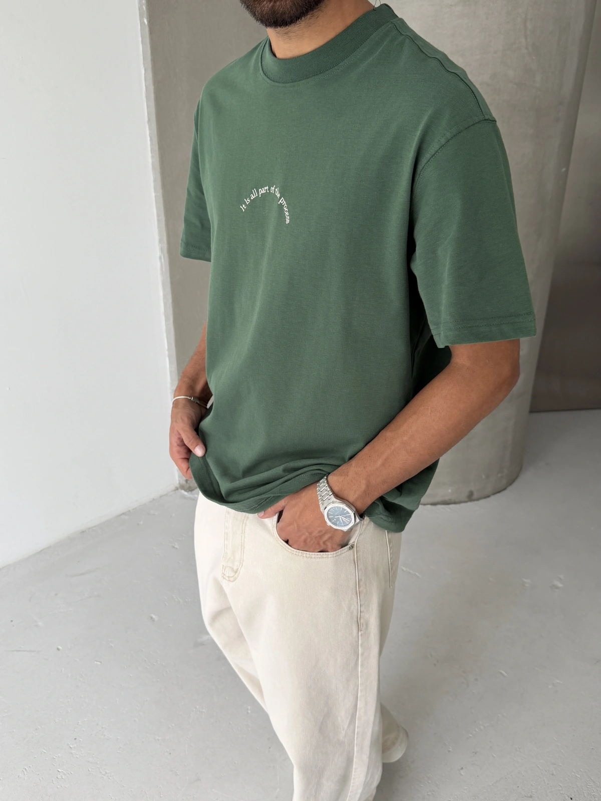 Yeşil Process Oversize Tshirt