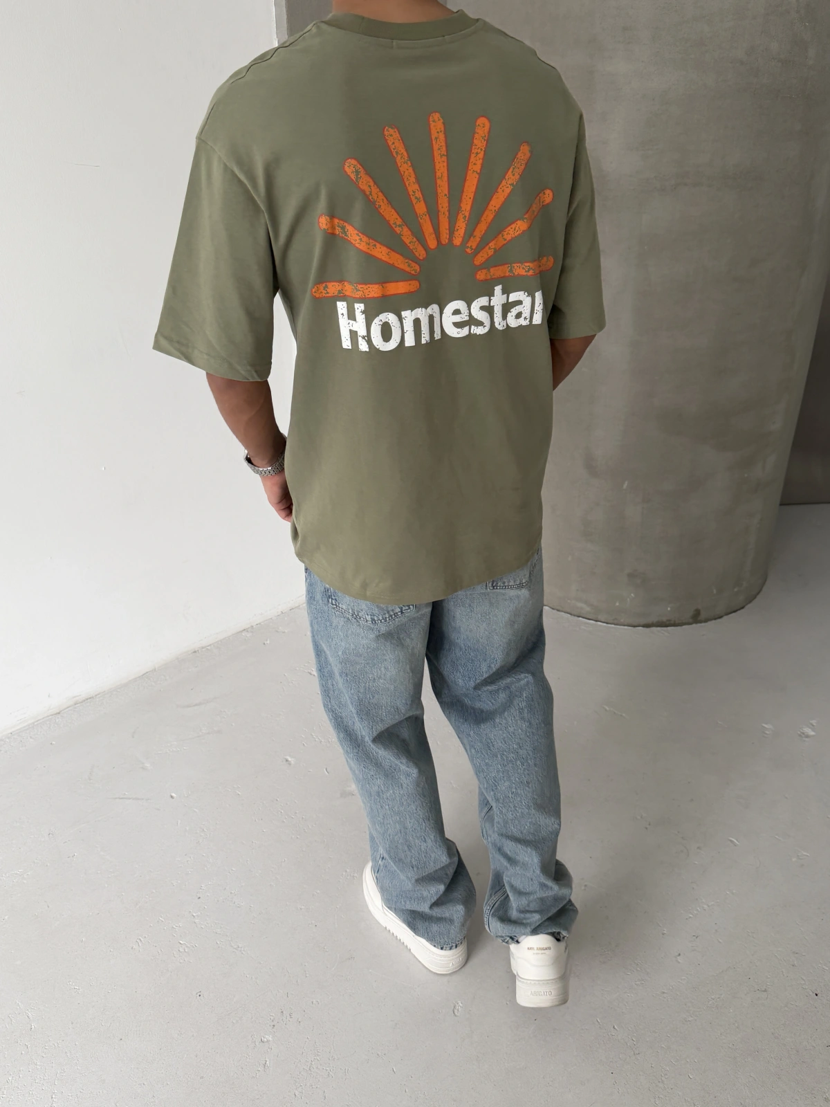 Yeşil Homestar Oversize Tshirt