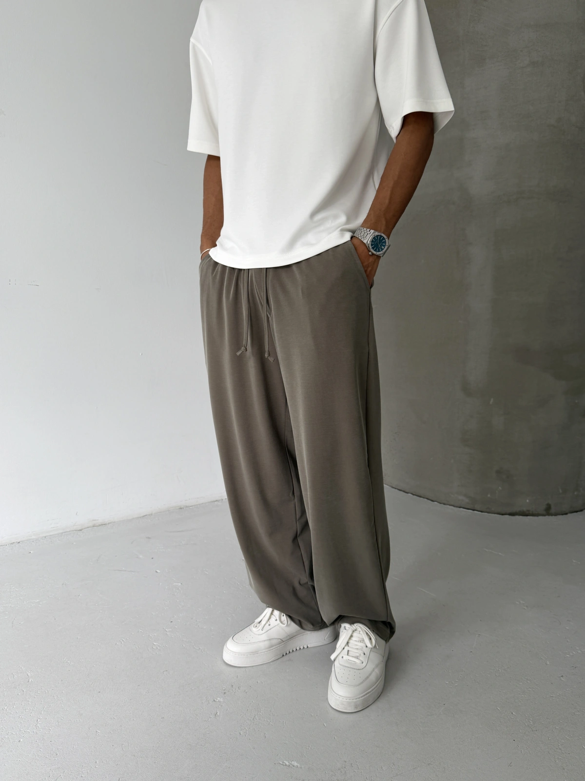 Haki Premium Modal Kumaş Baggy