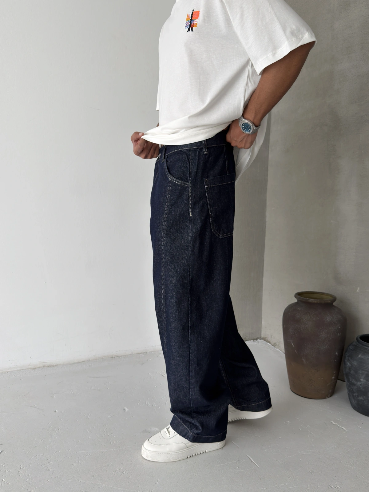 Lacivert Premium Süper Baggy