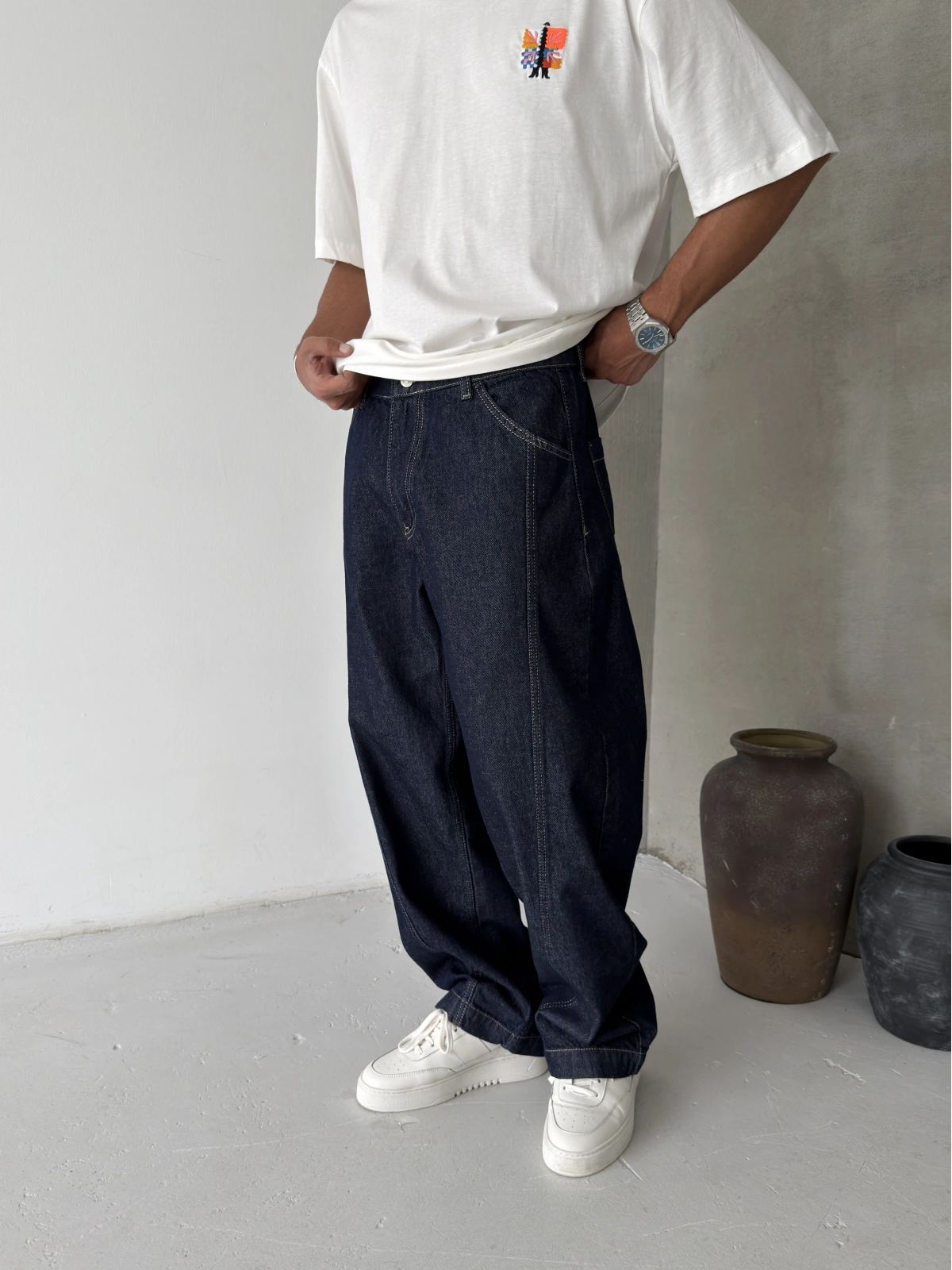 Lacivert Premium Süper Baggy