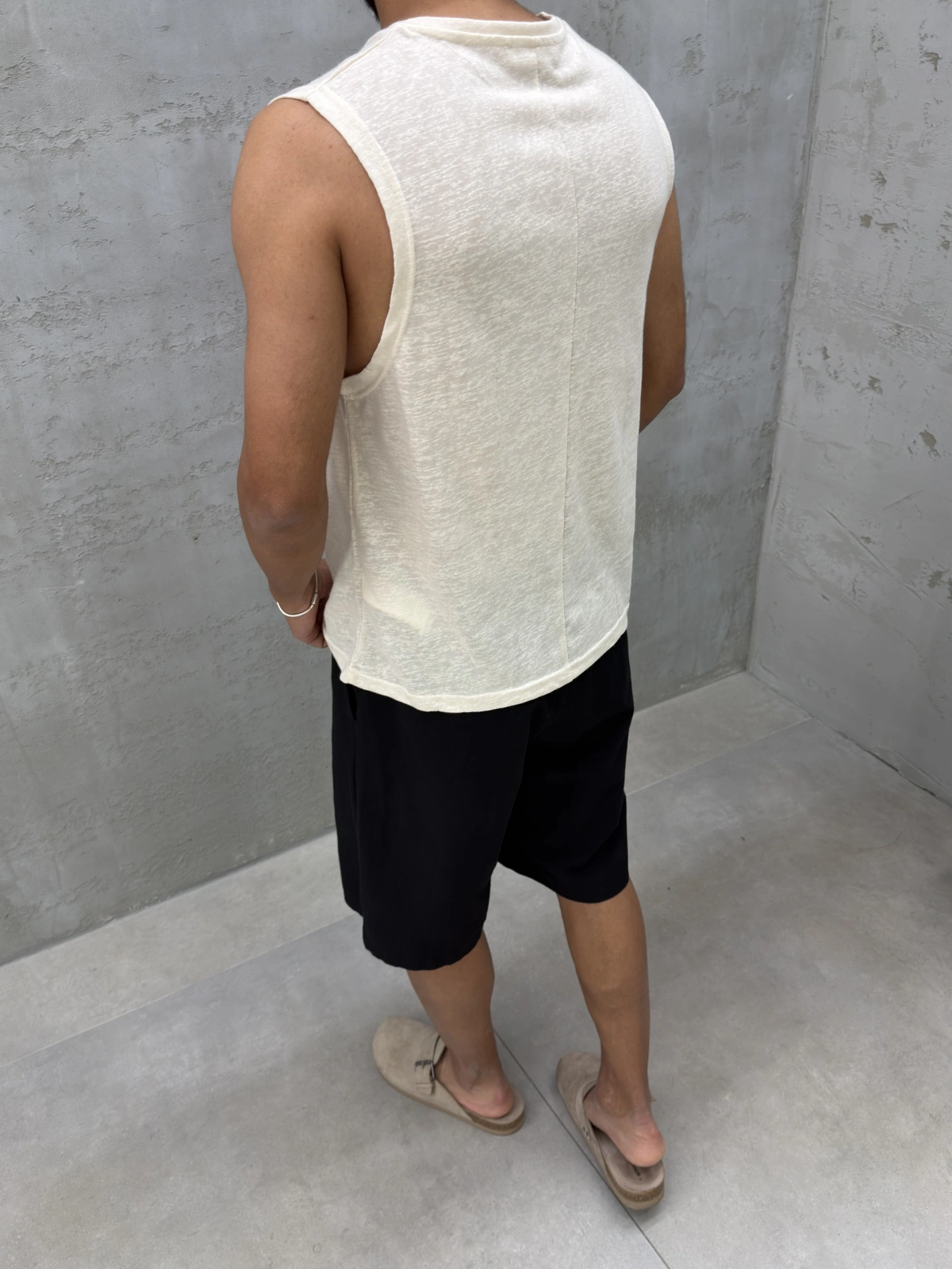 Bej Marsel Pamuk Fit Atlet