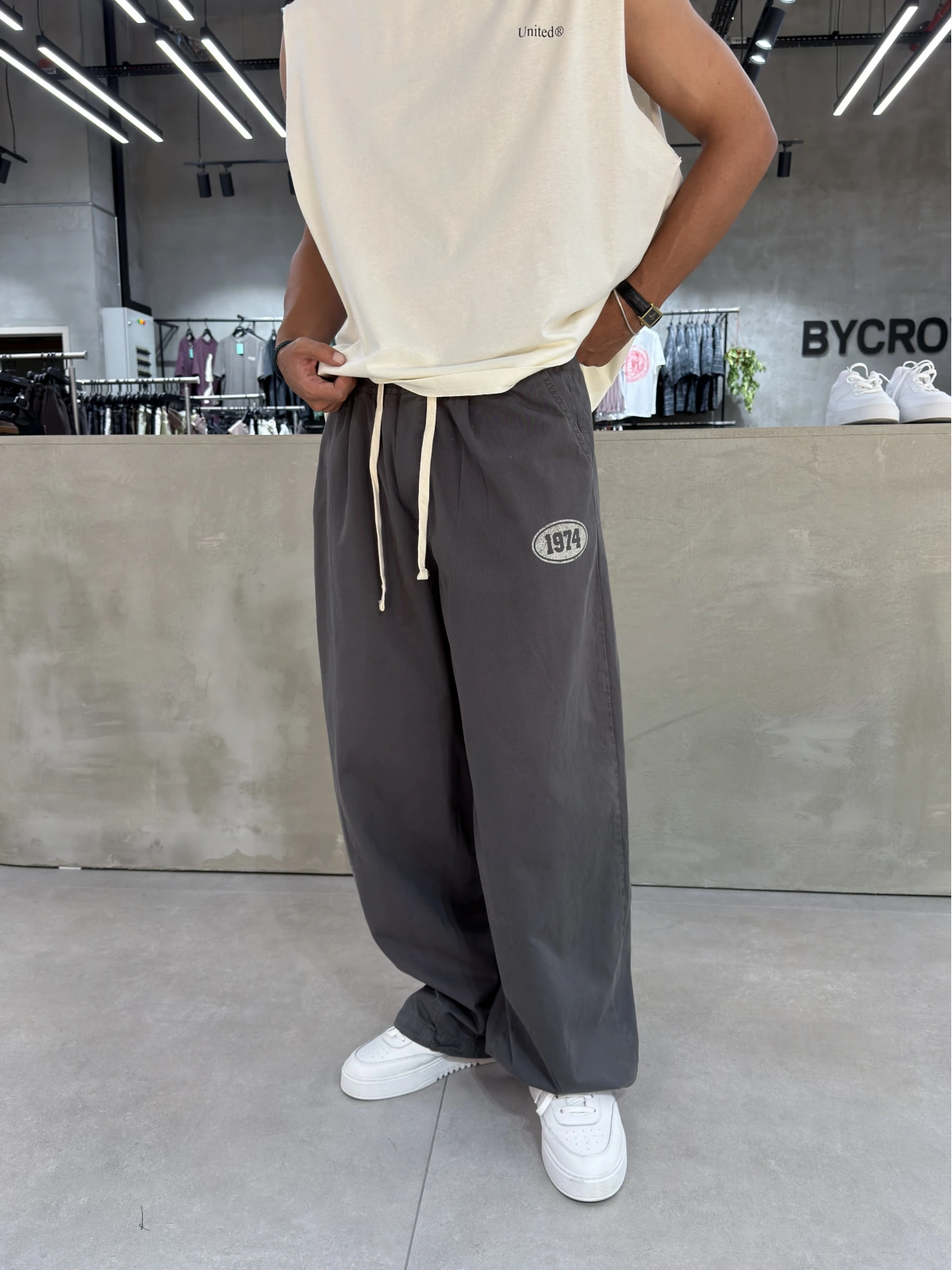 1974 Antrasit Gabardin Extra Bol Baggy