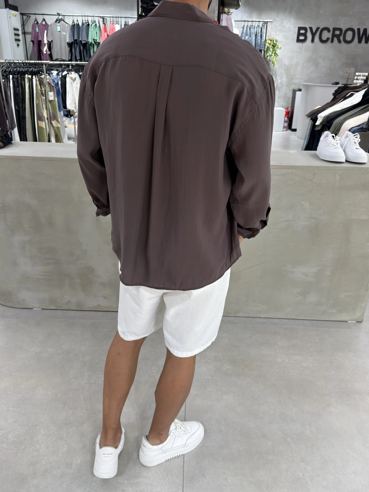Kahve Modal Oversize Gömlek