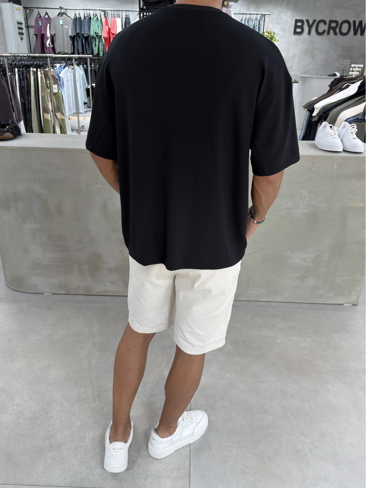 Siyah Modal Oversize T-shirt