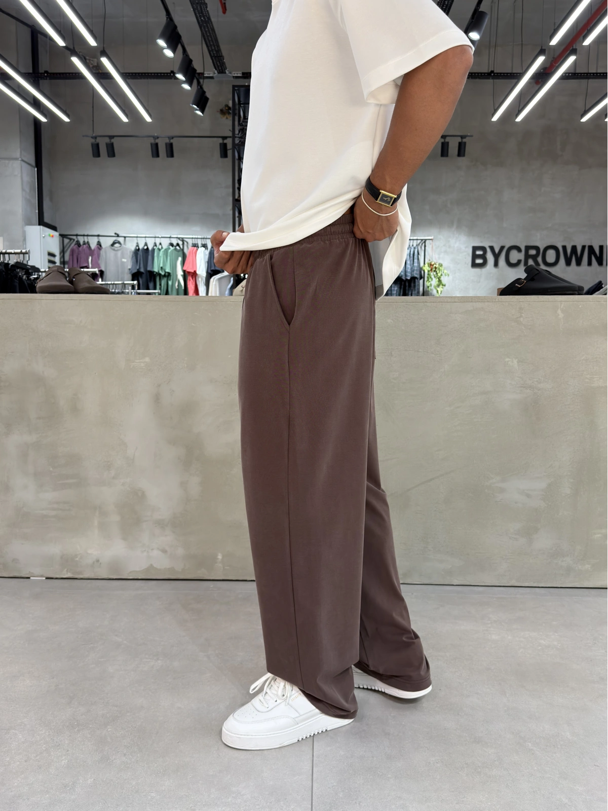 Kahve Premium Modal Kumaş Baggy