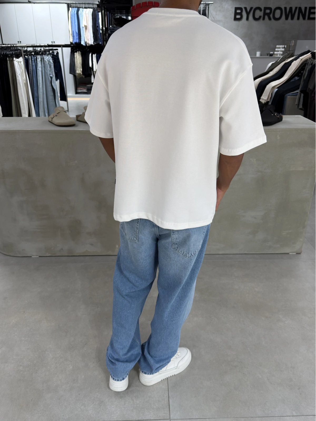 Beyaz Ravage Oversize T-Shirt