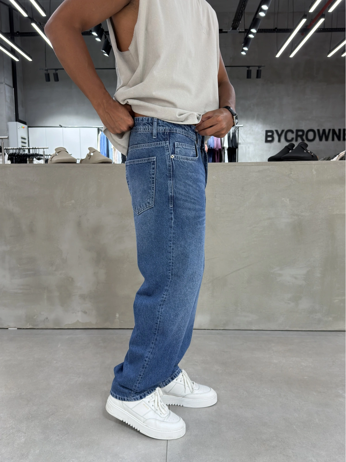 Mavi Premium Effect Baggy Jean
