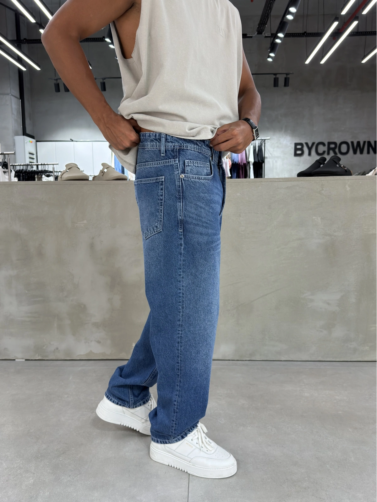 Mavi Premium Effect Baggy Jean