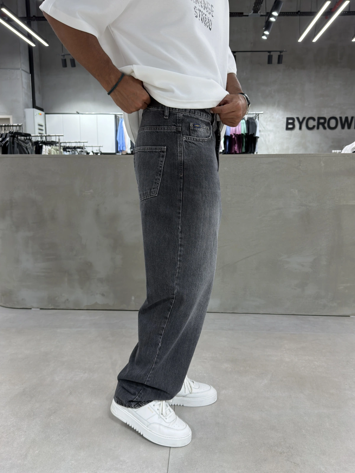 Antrasit Esktime Bol Kalıp Baggy Jean