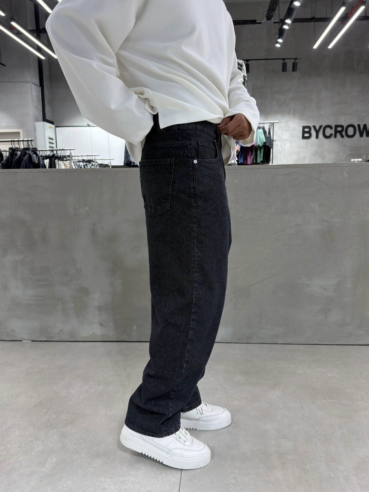 Siyah Premium Mom Jean