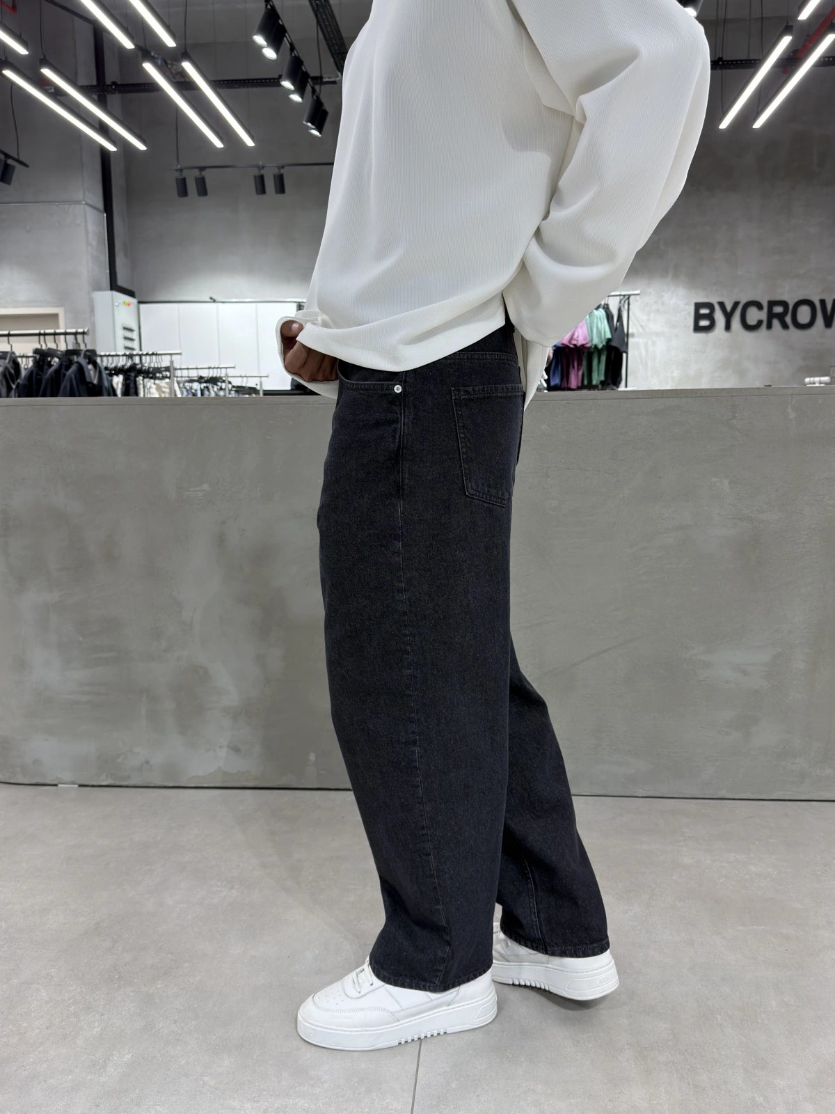 Siyah Premium Mom Jean