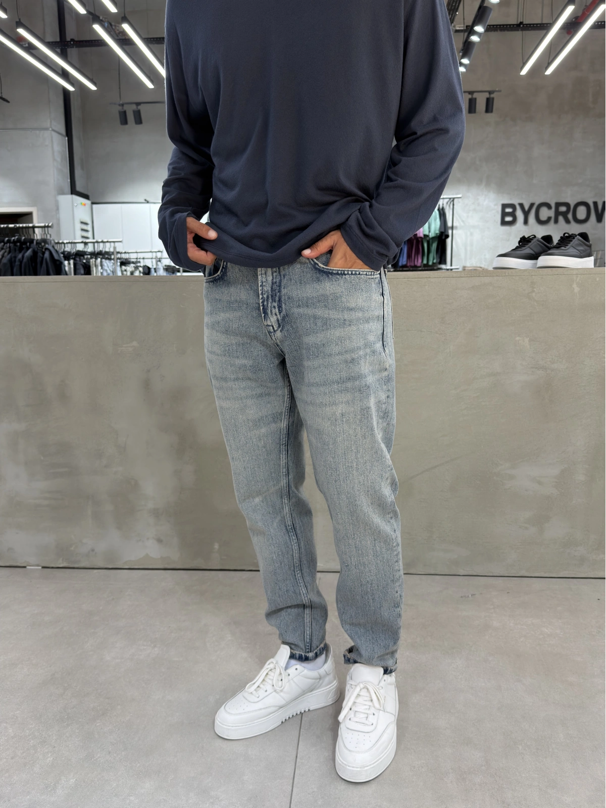 Mavi Premium Yıkamalı Boyfriend Jean