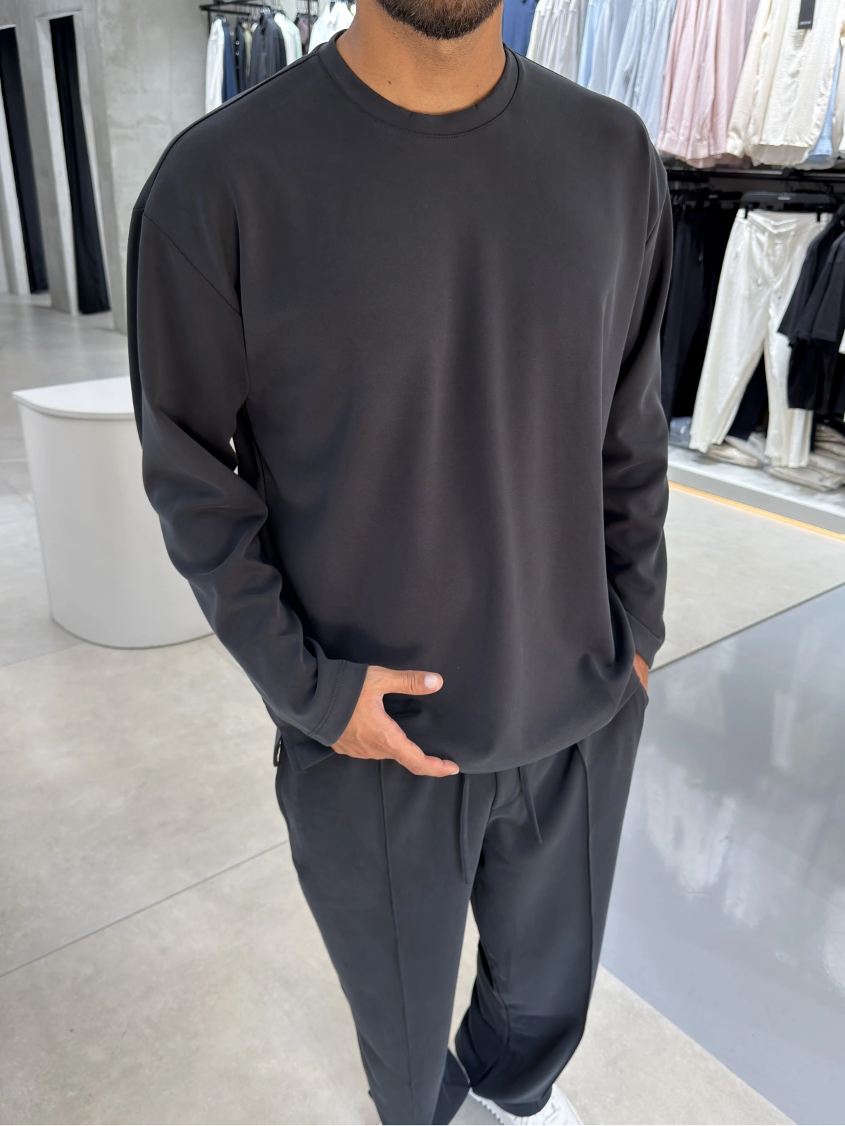 Siyah Premium Modal Eşofman Takım
