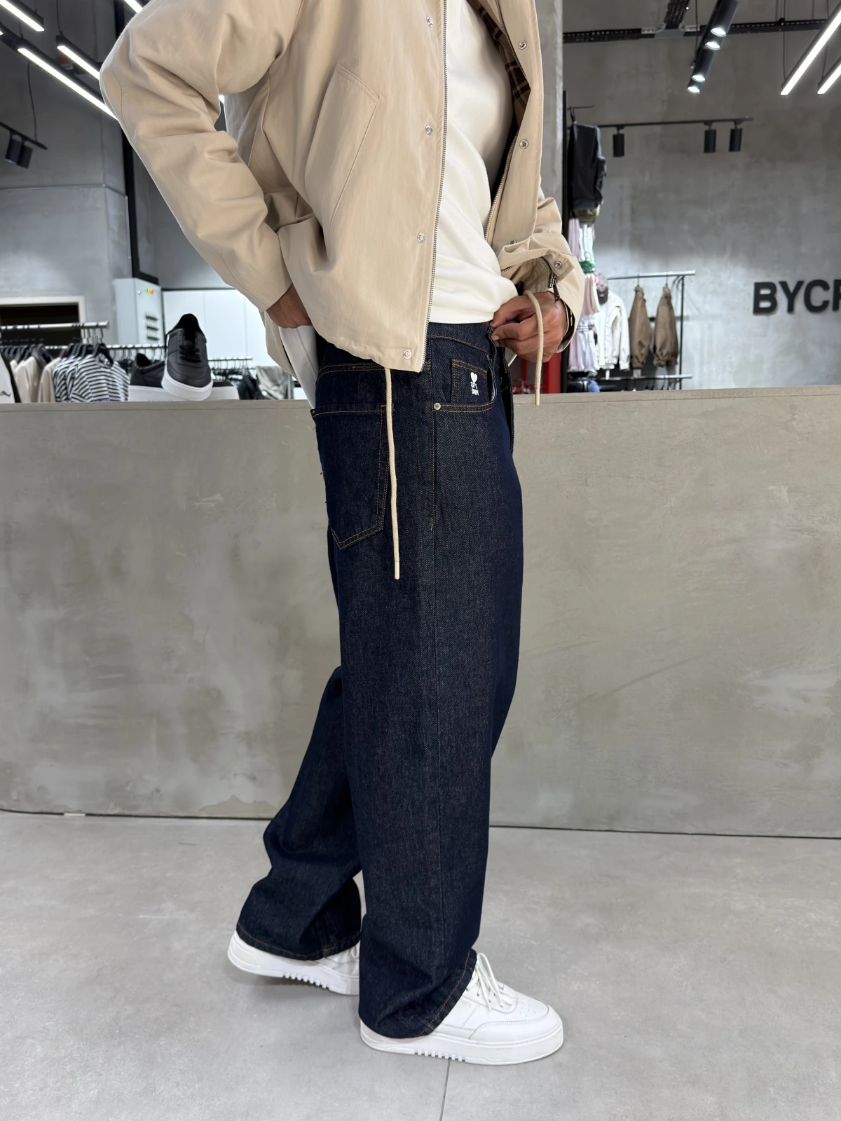 Lacivert Bol Kalıp Baggy Jean