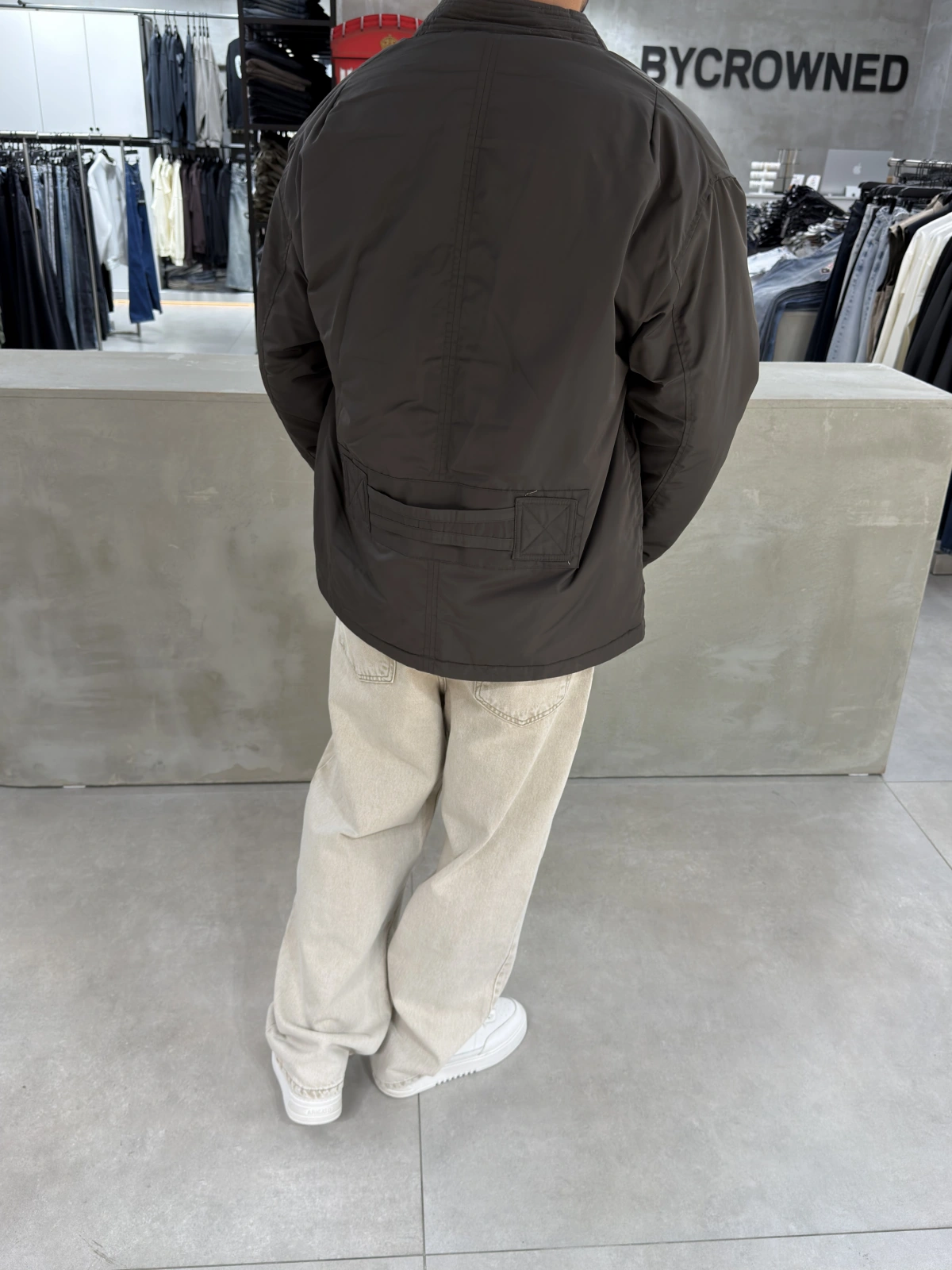 Haki Oversize Kimono Mont