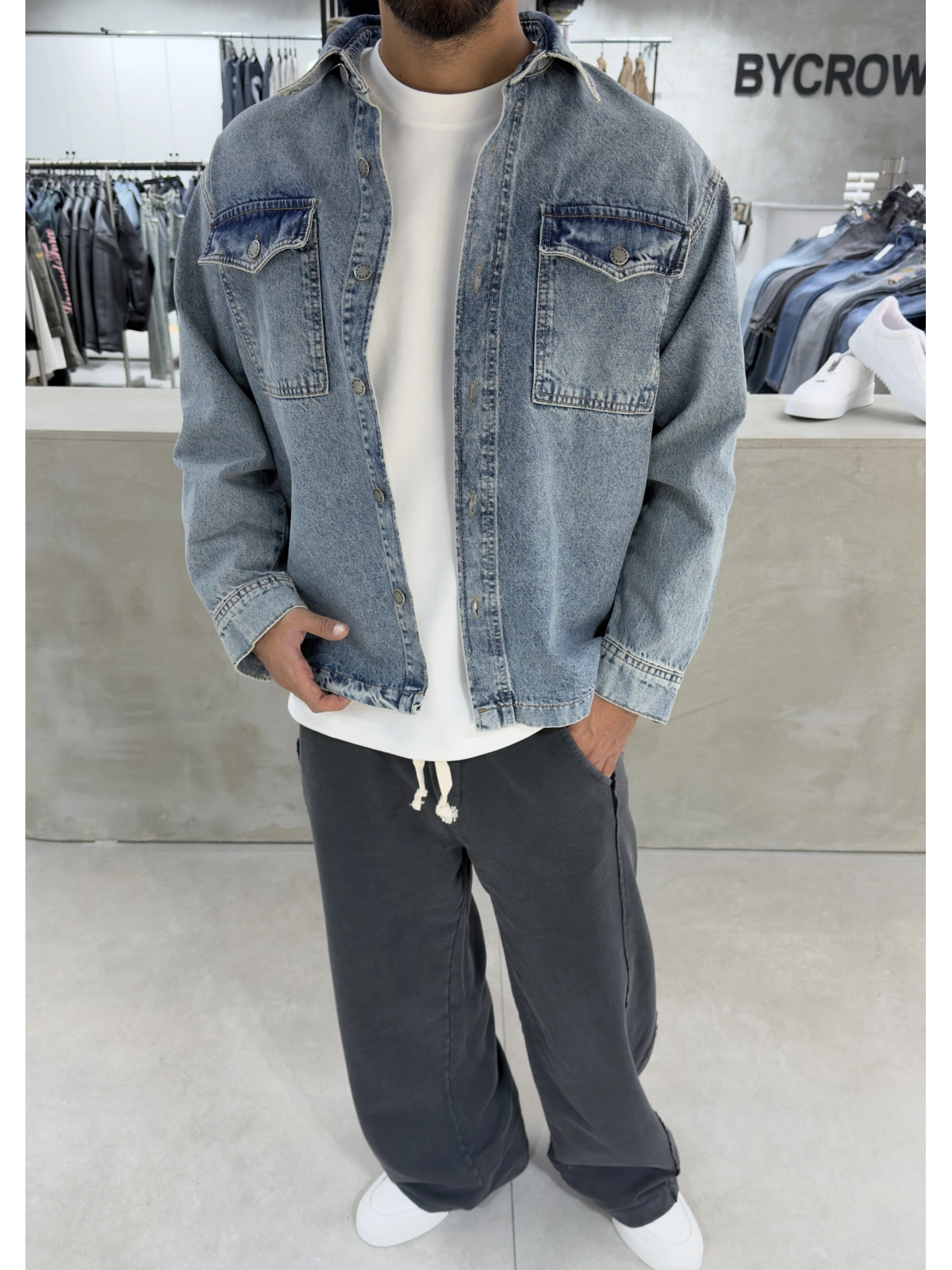 Mavi Premium Oversize Denim Ceket