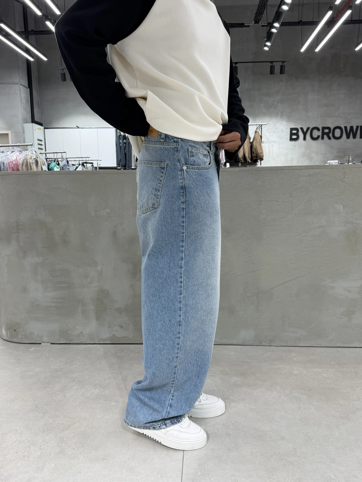 Mavi Eskitme Life Bol Kalıp Baggy Jean