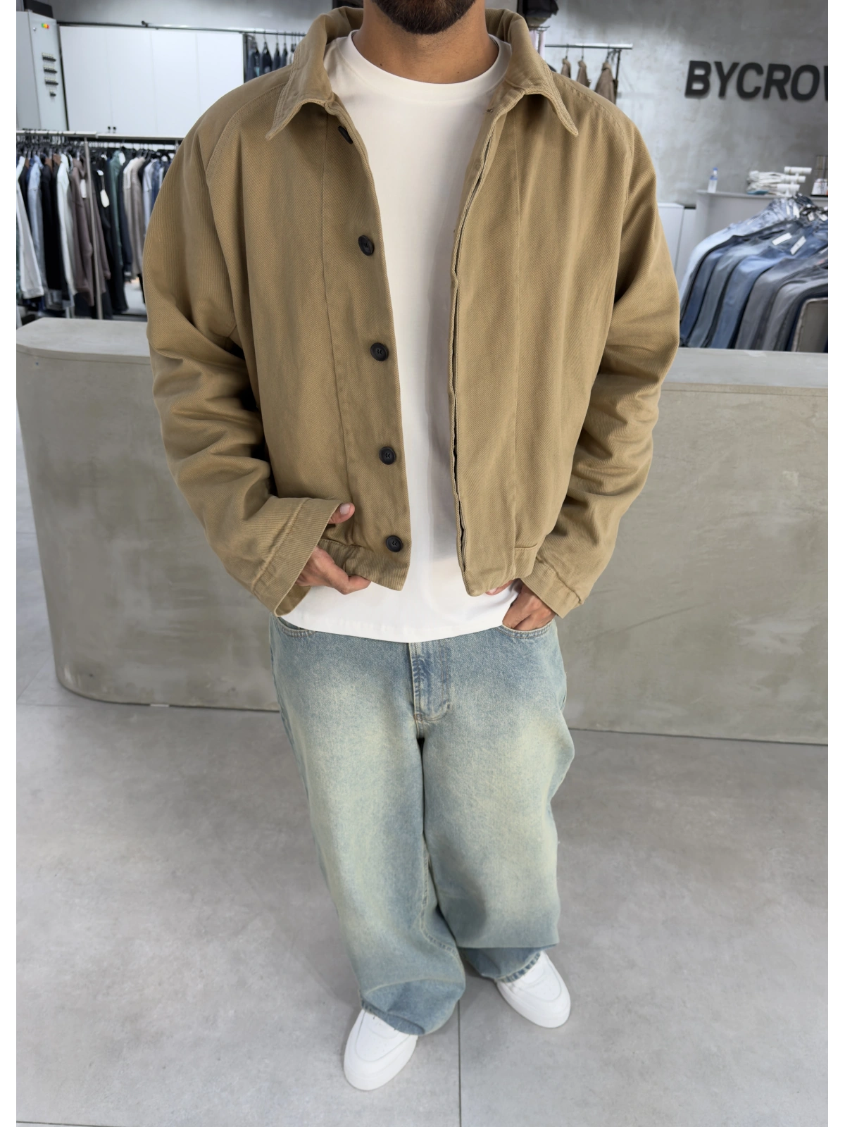 Bej Premium Coats Trençkot