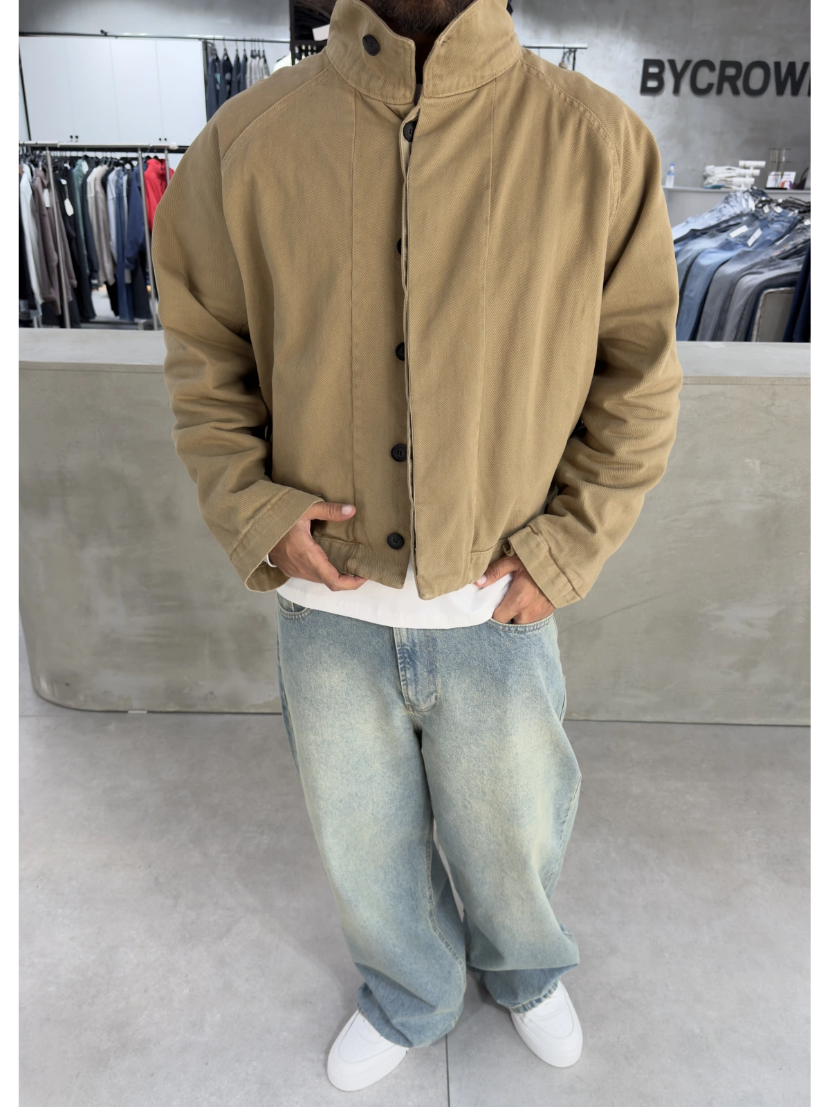 Bej Premium Coats Trençkot