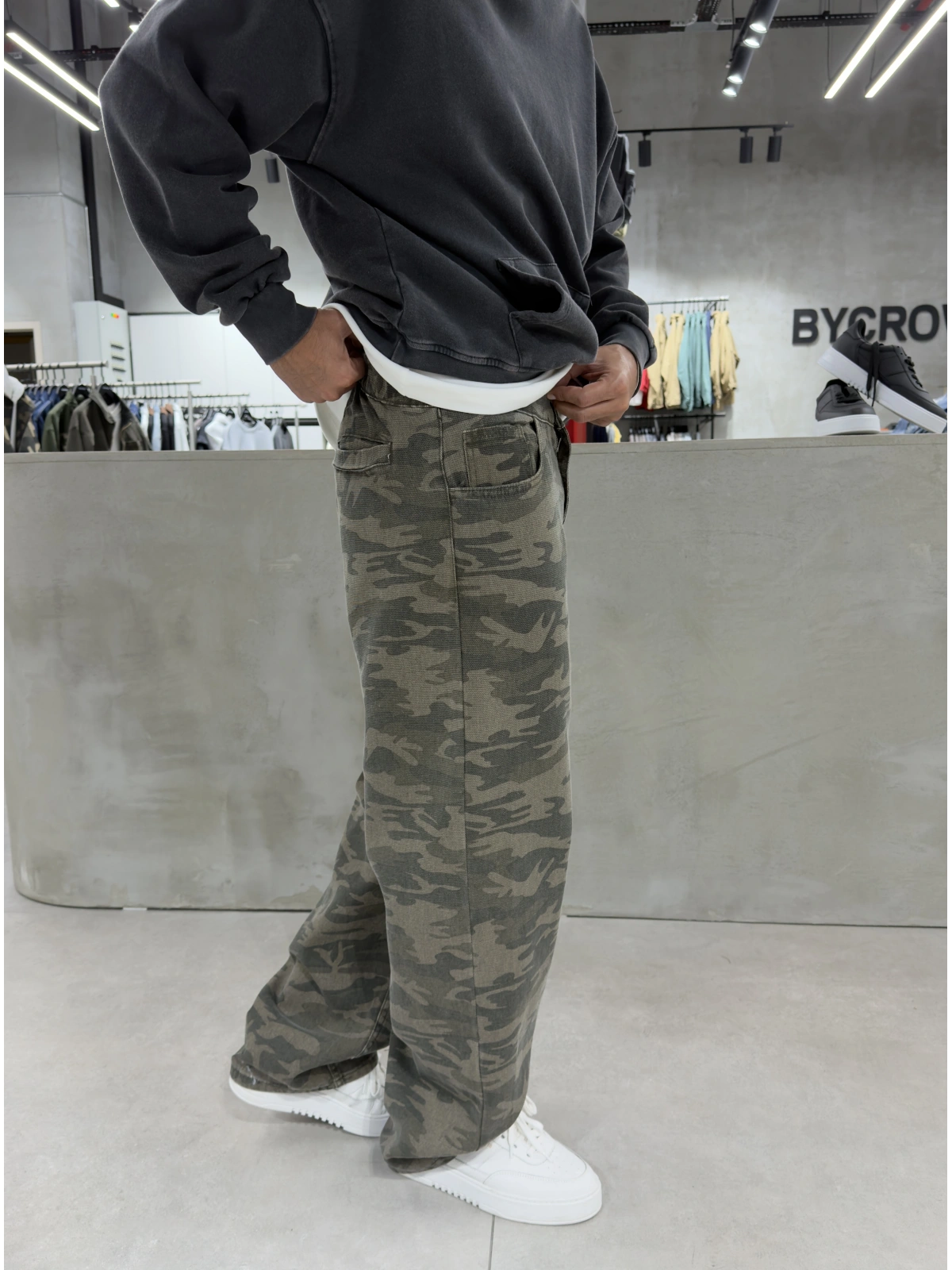 Kamuflaj Premium Gabardin Bol Kalıp Baggy