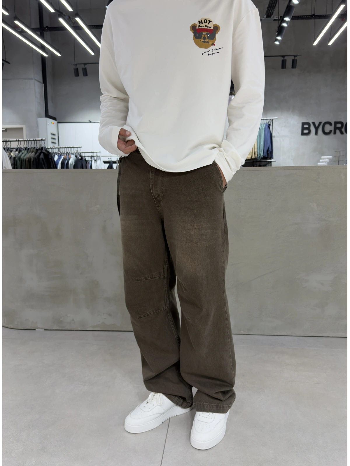 Kahve Premium Style Baggy Jean